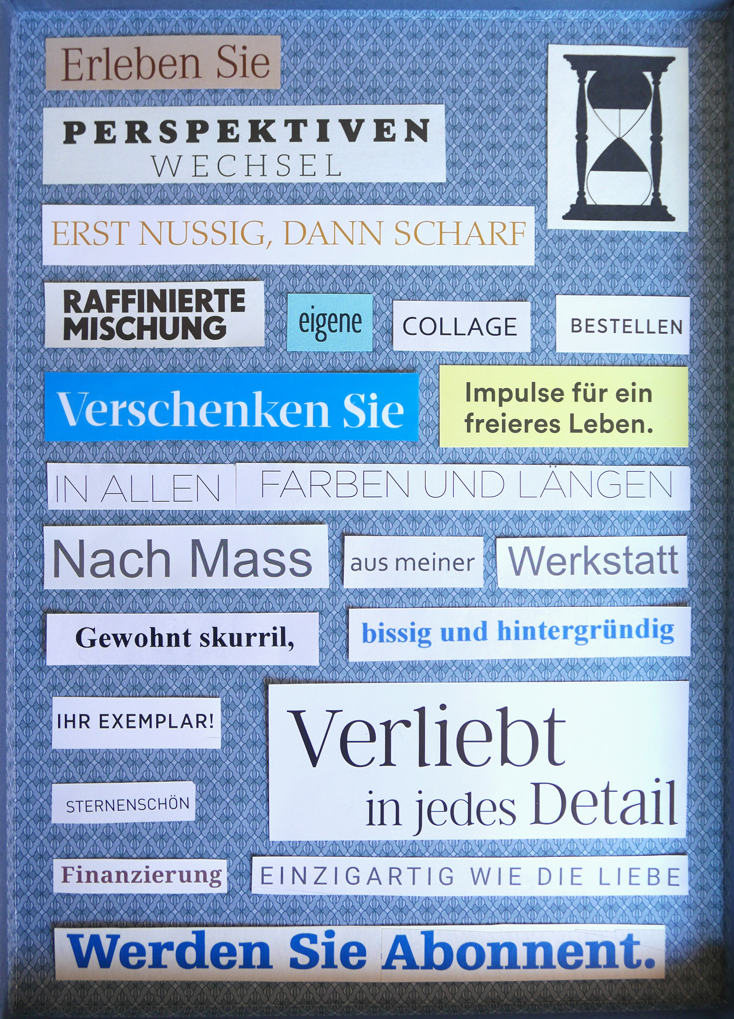 Collage Werbung a